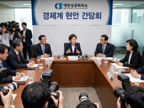 한성숙 국무총리, 경제단체장과 규제합리화 간담회… '메가 샌드박스' 특구 육성 논의
